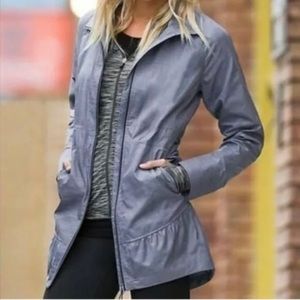 NWT, Athleta City Chic Coat, Heather Raindrop, XL